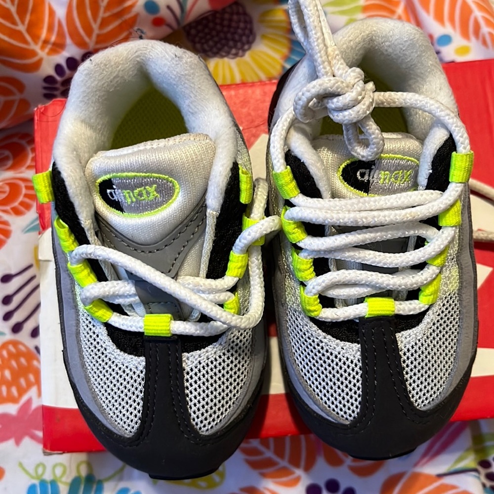 Toddler baby retro og lime green air max 95
